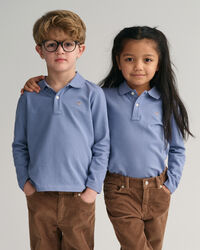 Polo de piqu&eacute; de manga larga Shield Kids