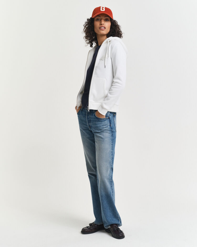 Sudadera con capucha y cremallera Tonal Shield