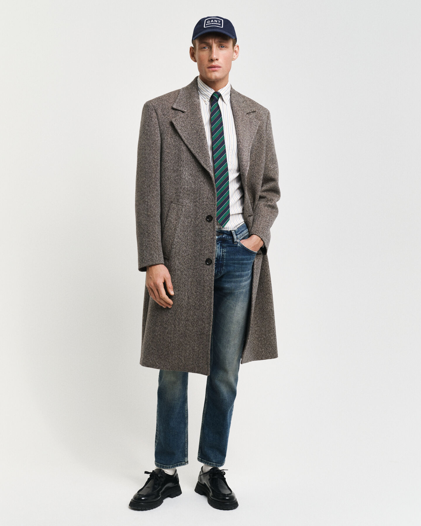 Camisa Oxford clásica Regular Fit a rayas