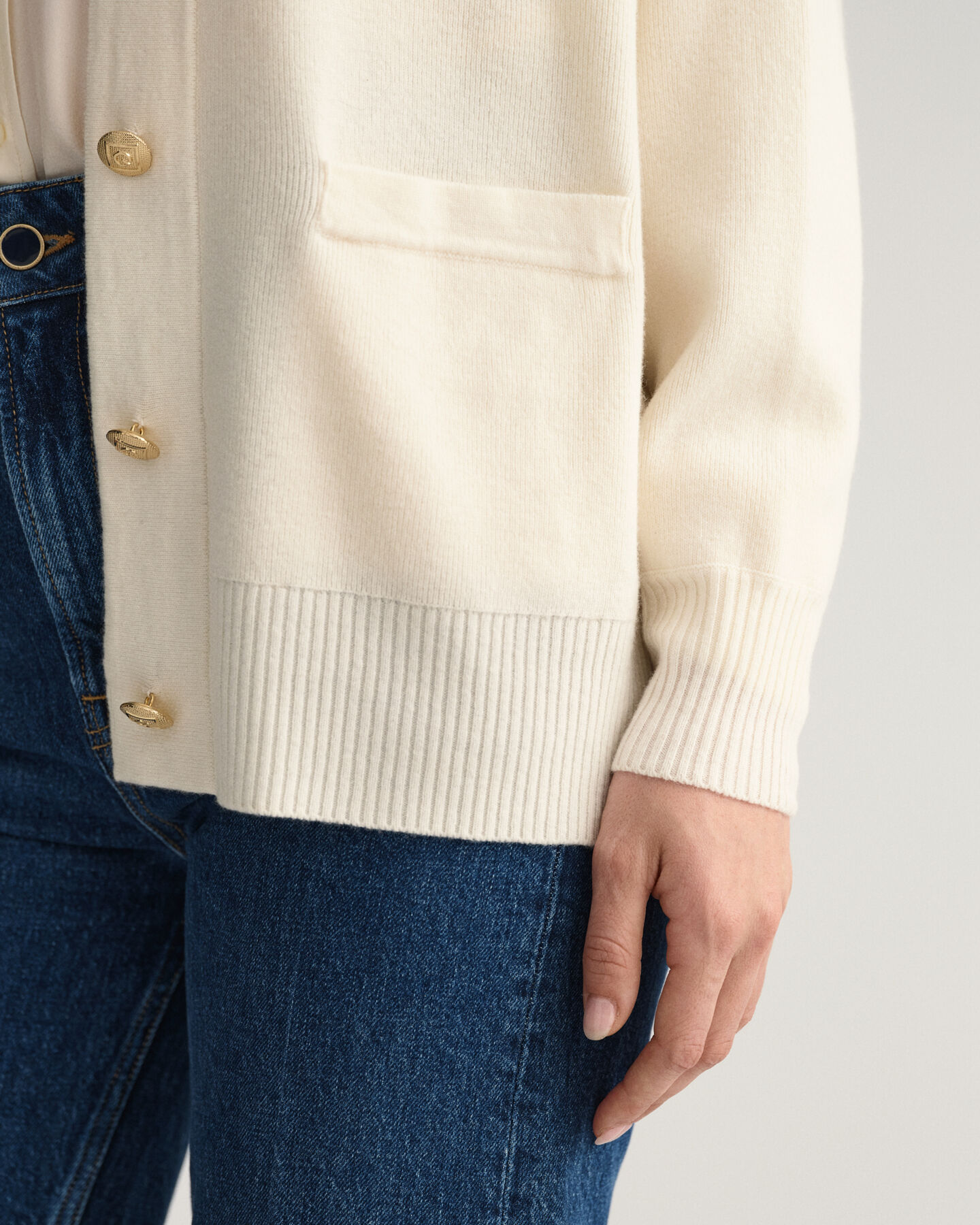 Cárdigan lisos extragrande