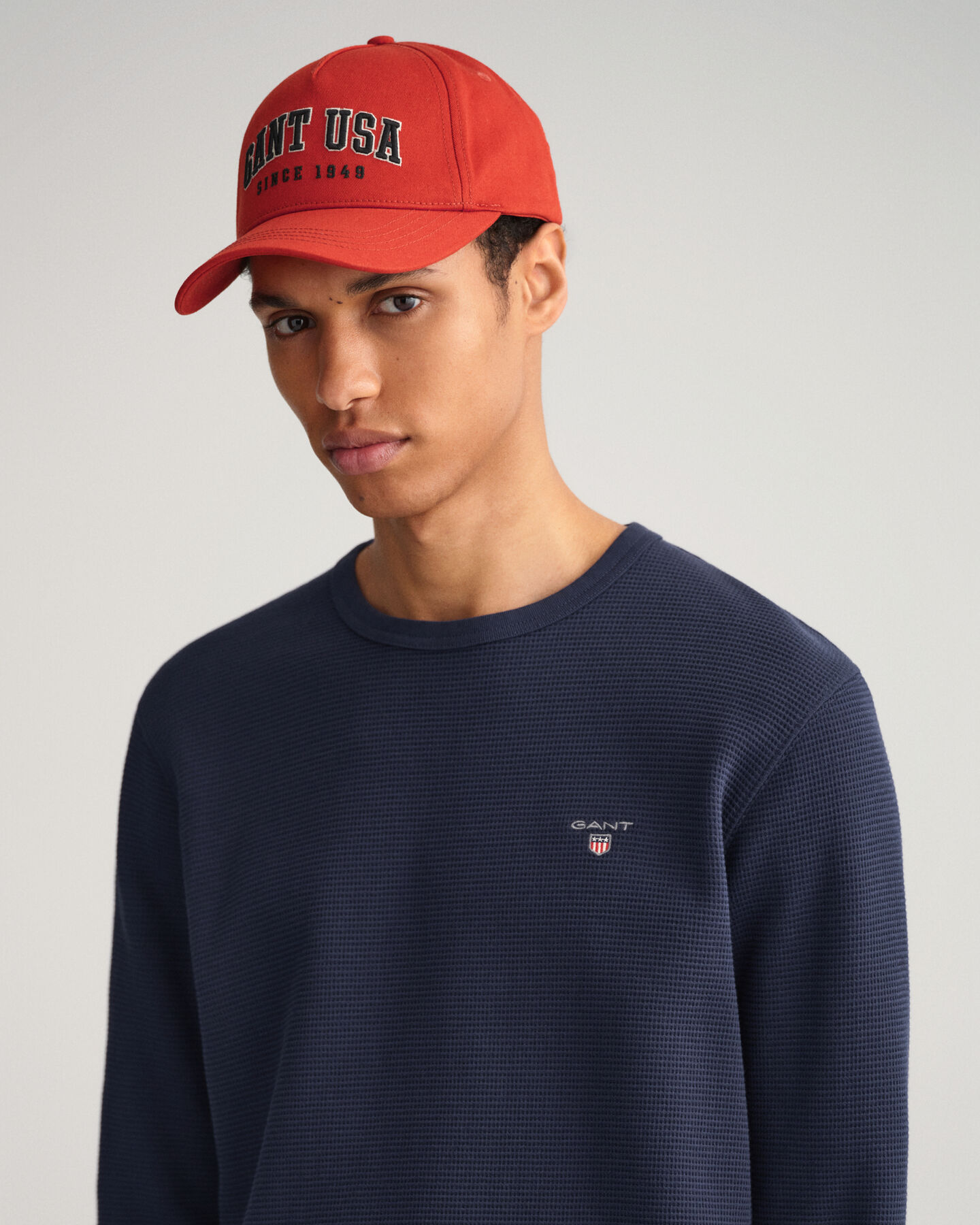 Sudadera de cuello redondo Waffle