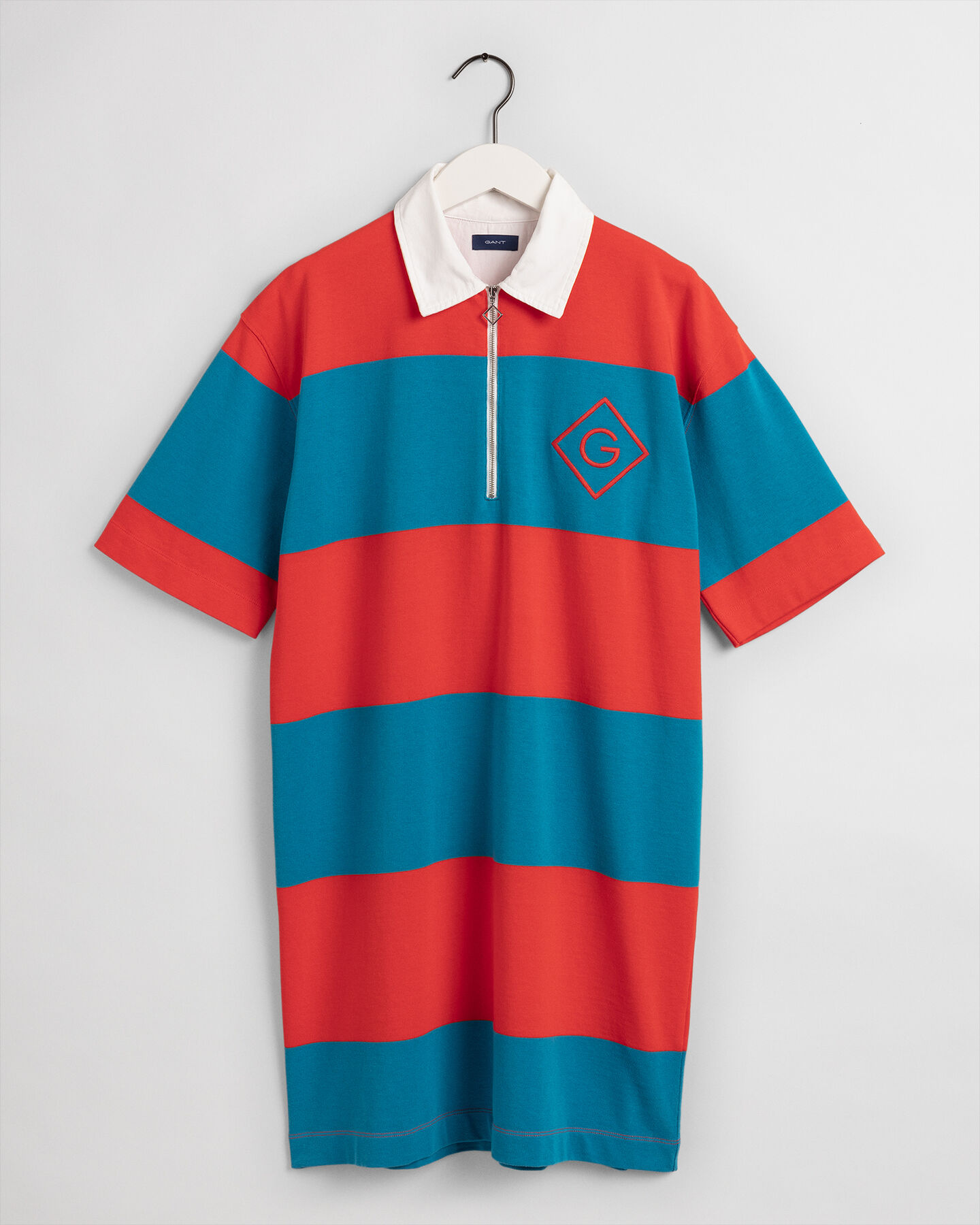 Vestido Heavy Rugger de manga corta con cremallera