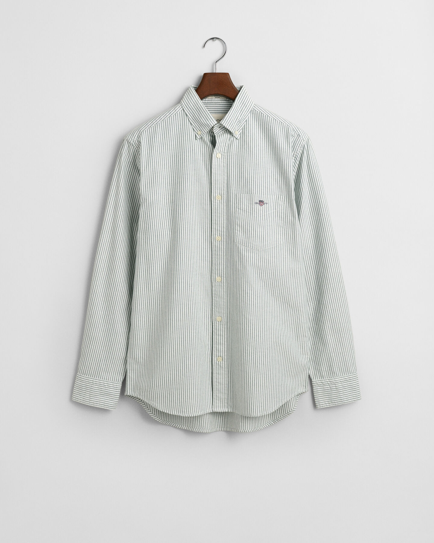 Camisa Oxford clásica Regular Fit de rayas finas