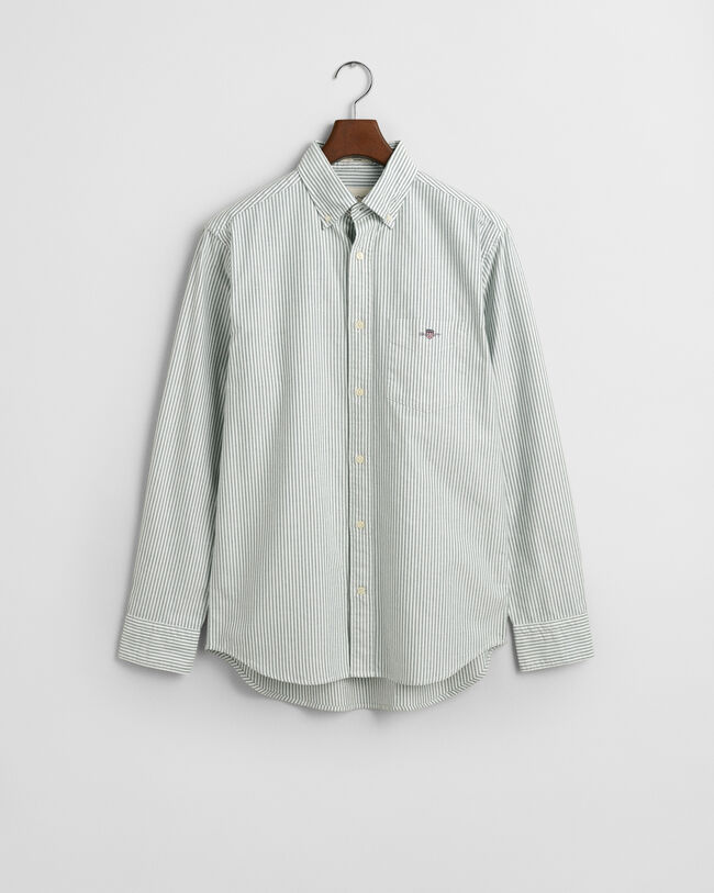 Camisa Oxford clásica Regular Fit de rayas finas