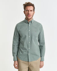 Camisa Regular Fit clásica de popelina a cuadros Vichy