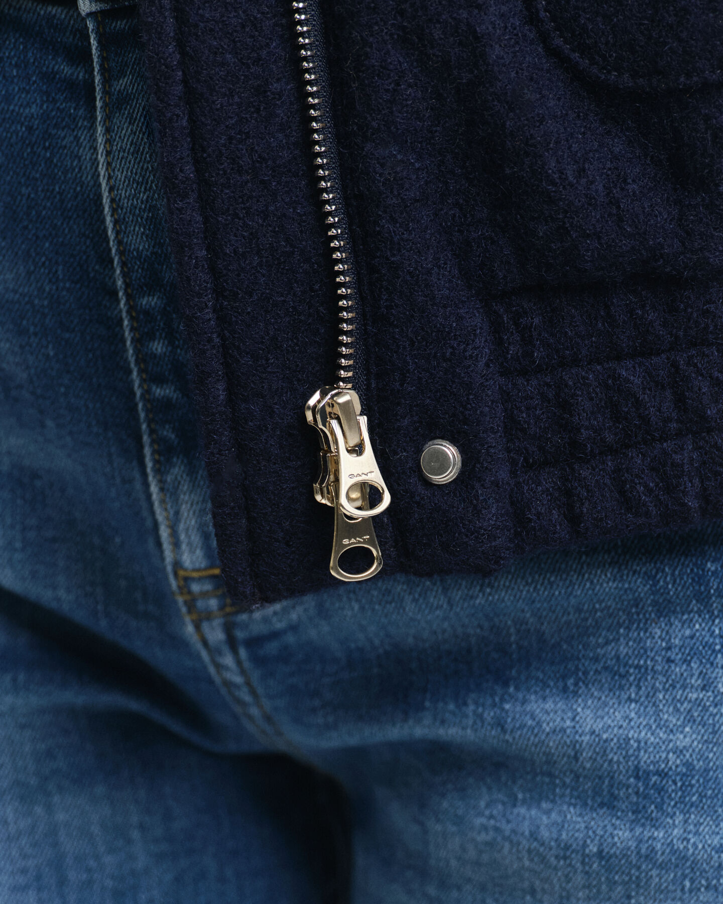 Cazadora Harrington de lana