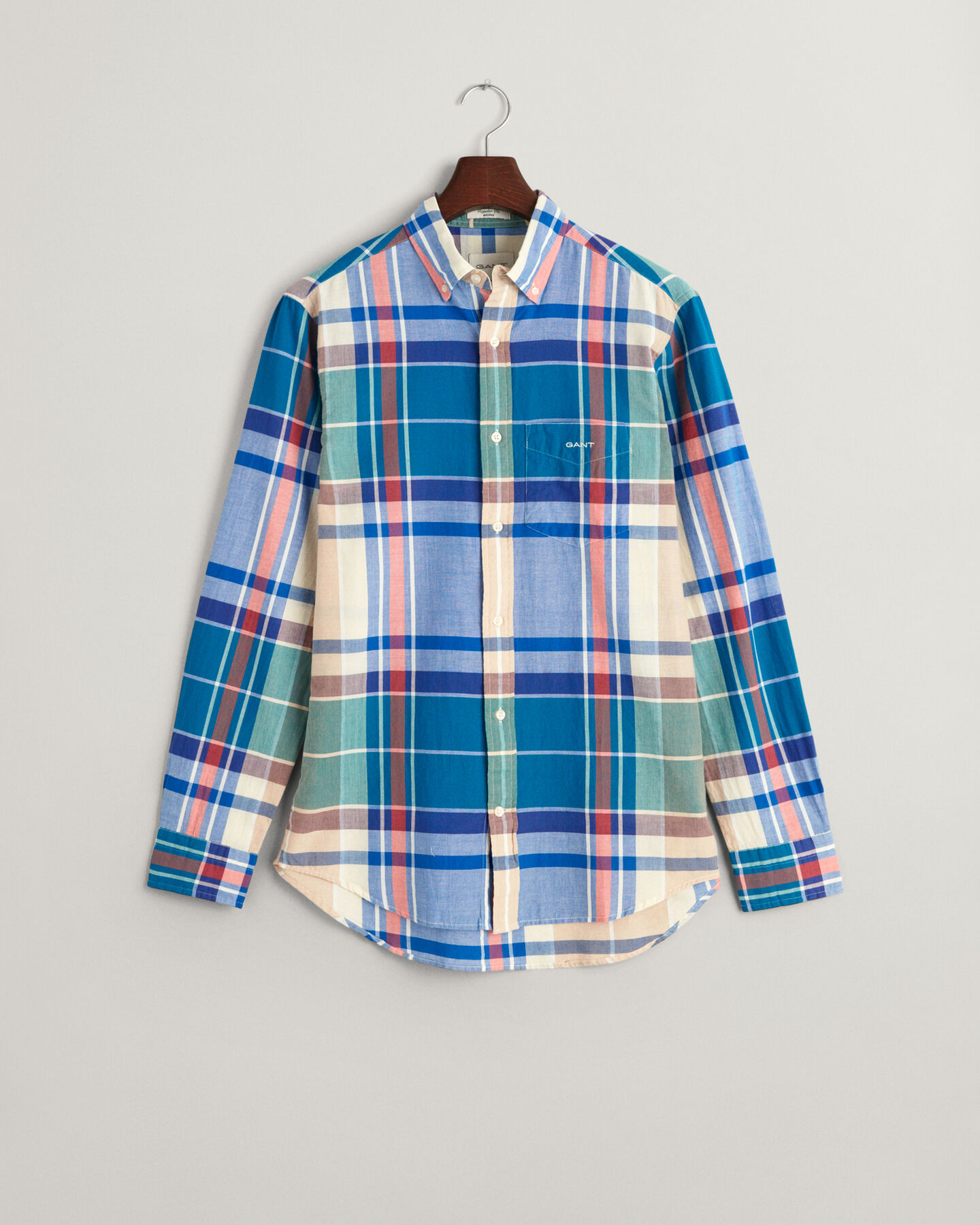 Camisa Indigo Madras Regular Fit