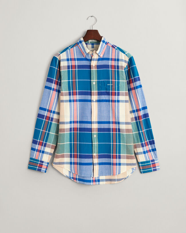 Camisa Indigo Madras Regular Fit