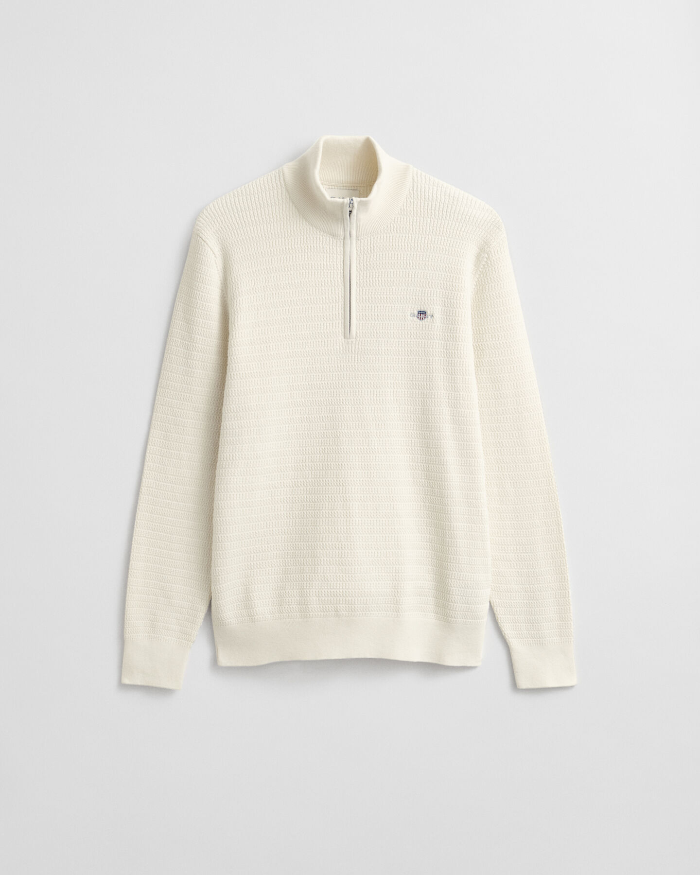 Jersey de punto de ochos de peque&ntilde;as dimensiones con media cremallera