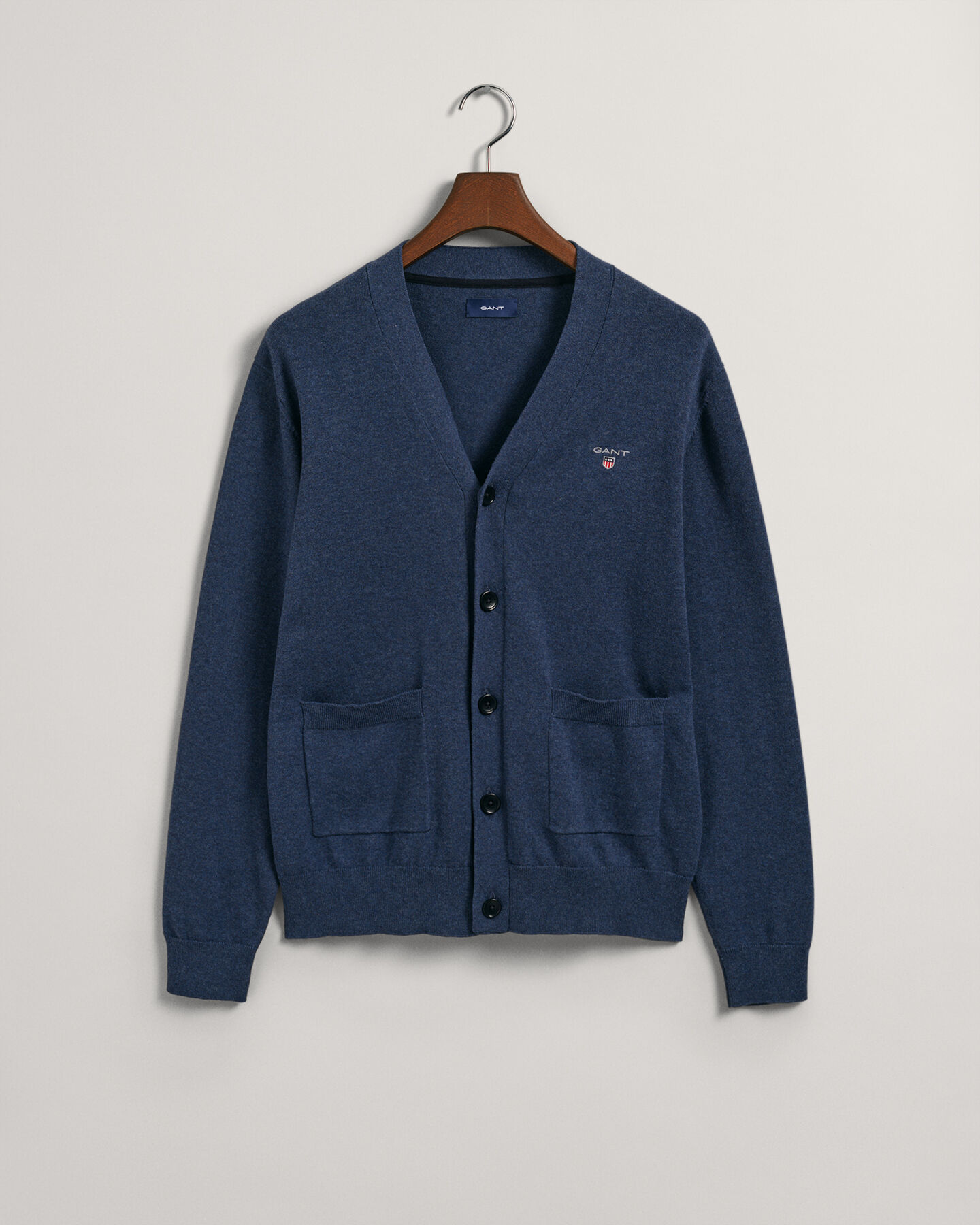 C&aacute;rdigan de cuello de pico y algod&oacute;n Classic