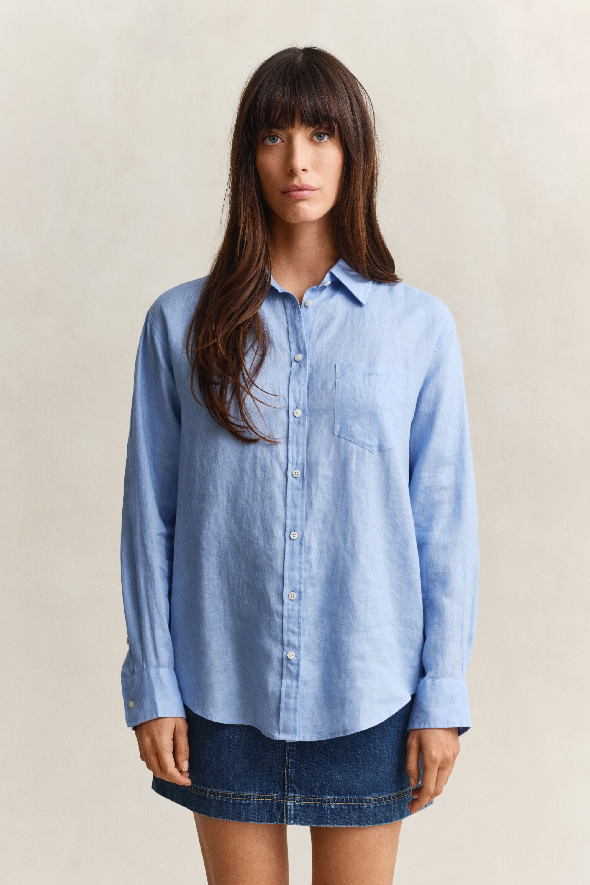 Camisa Relaxed Fit de lino