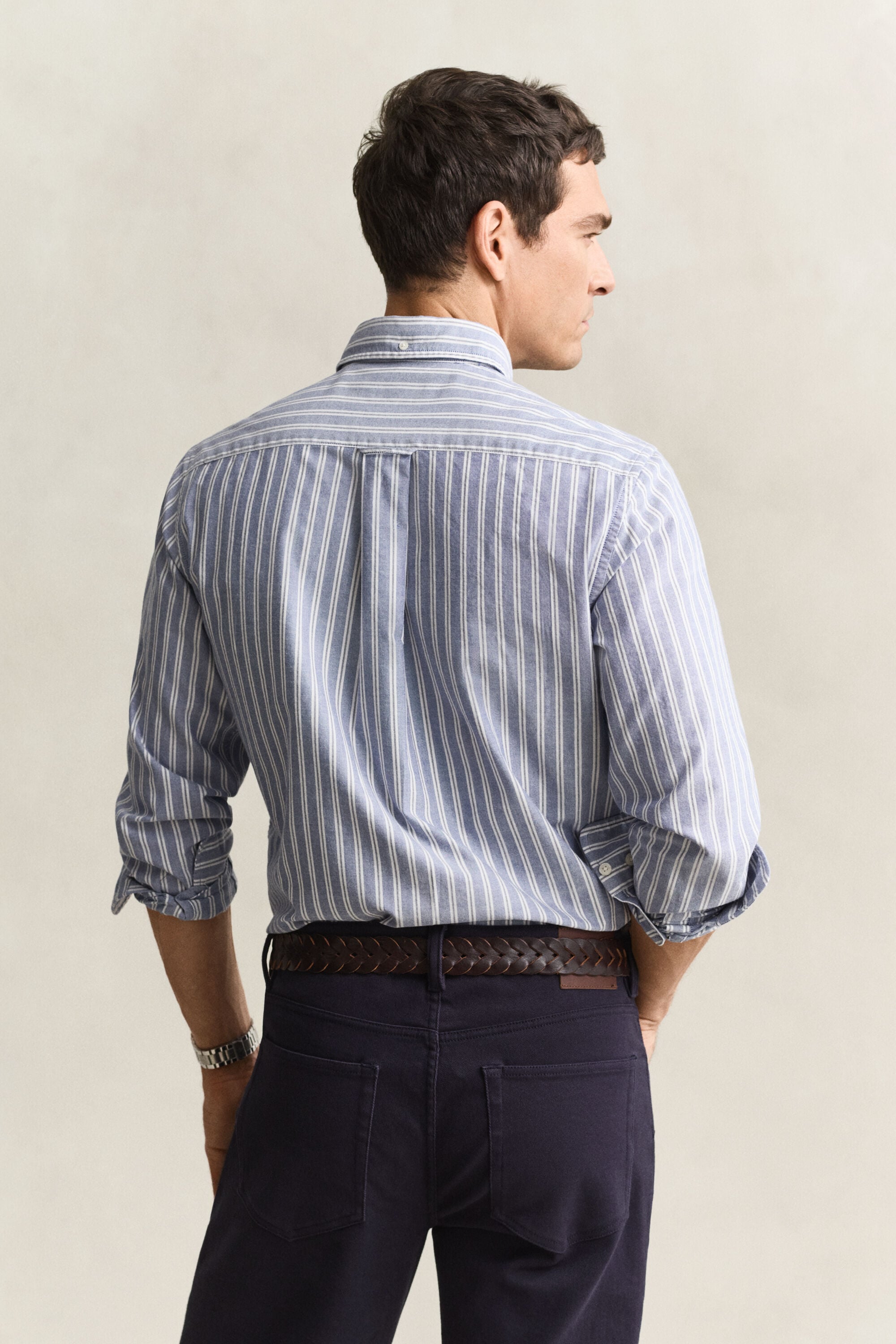 Camisa Oxford clásica a rayas