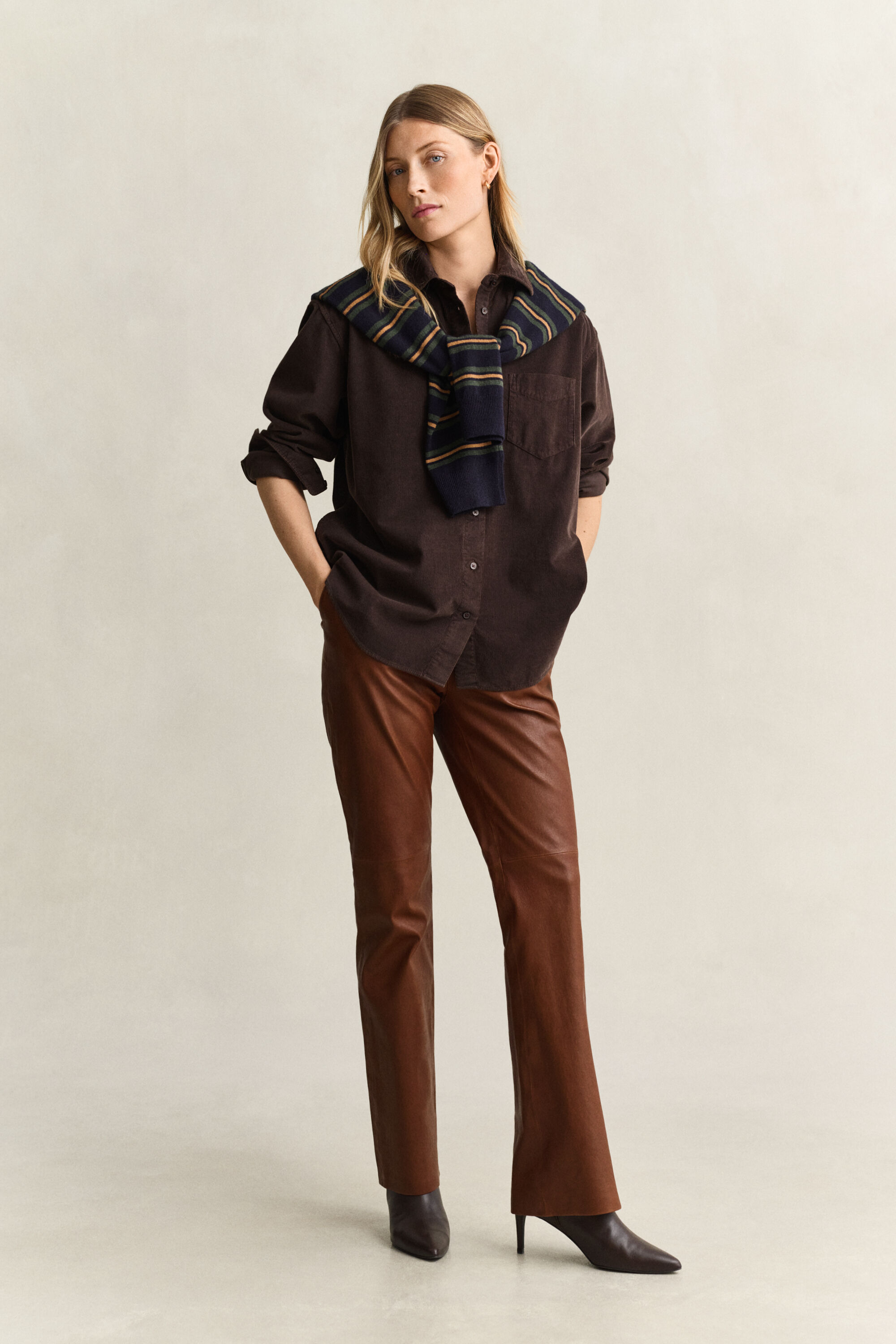 Camisa Relaxed Fit de pana