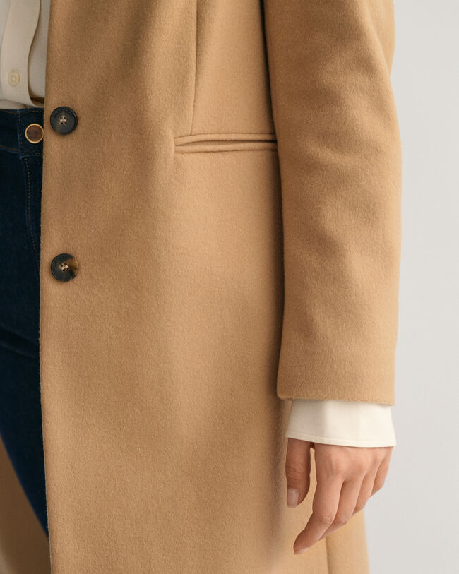 Abrigo de vestir en mezcla de lana