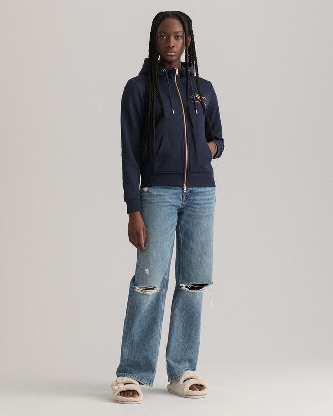 Sudadera con capucha y cremallera completa Archive Shield