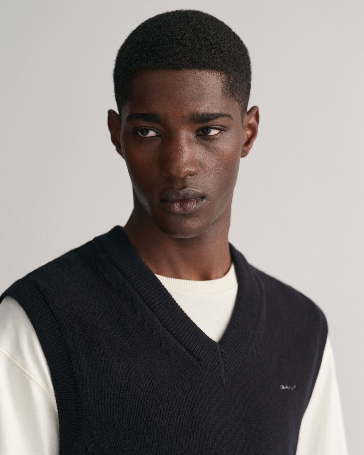 Chaleco de lana y algod&oacute;n