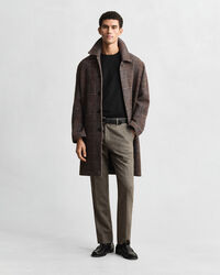 Jersey clásico de algodón con cuello redondo