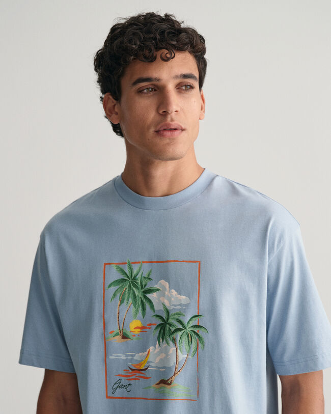 Camiseta Hawaiian Print
