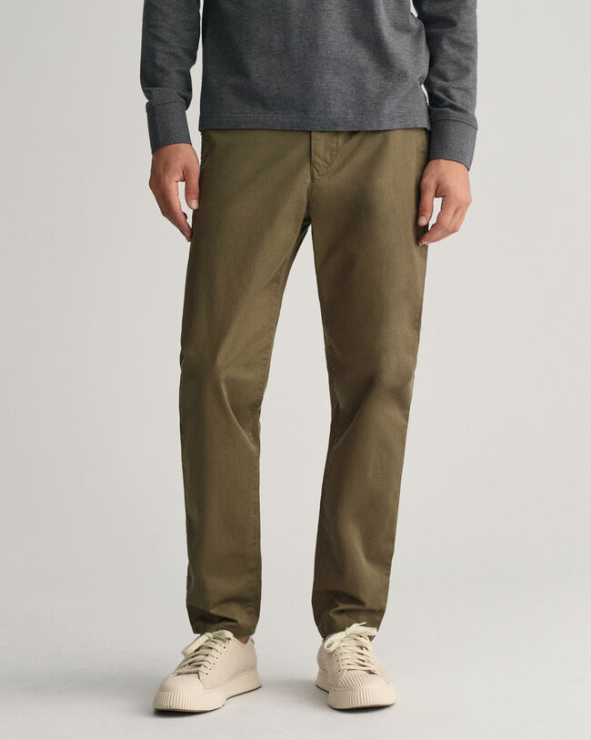 Pantalones chinos de sarga