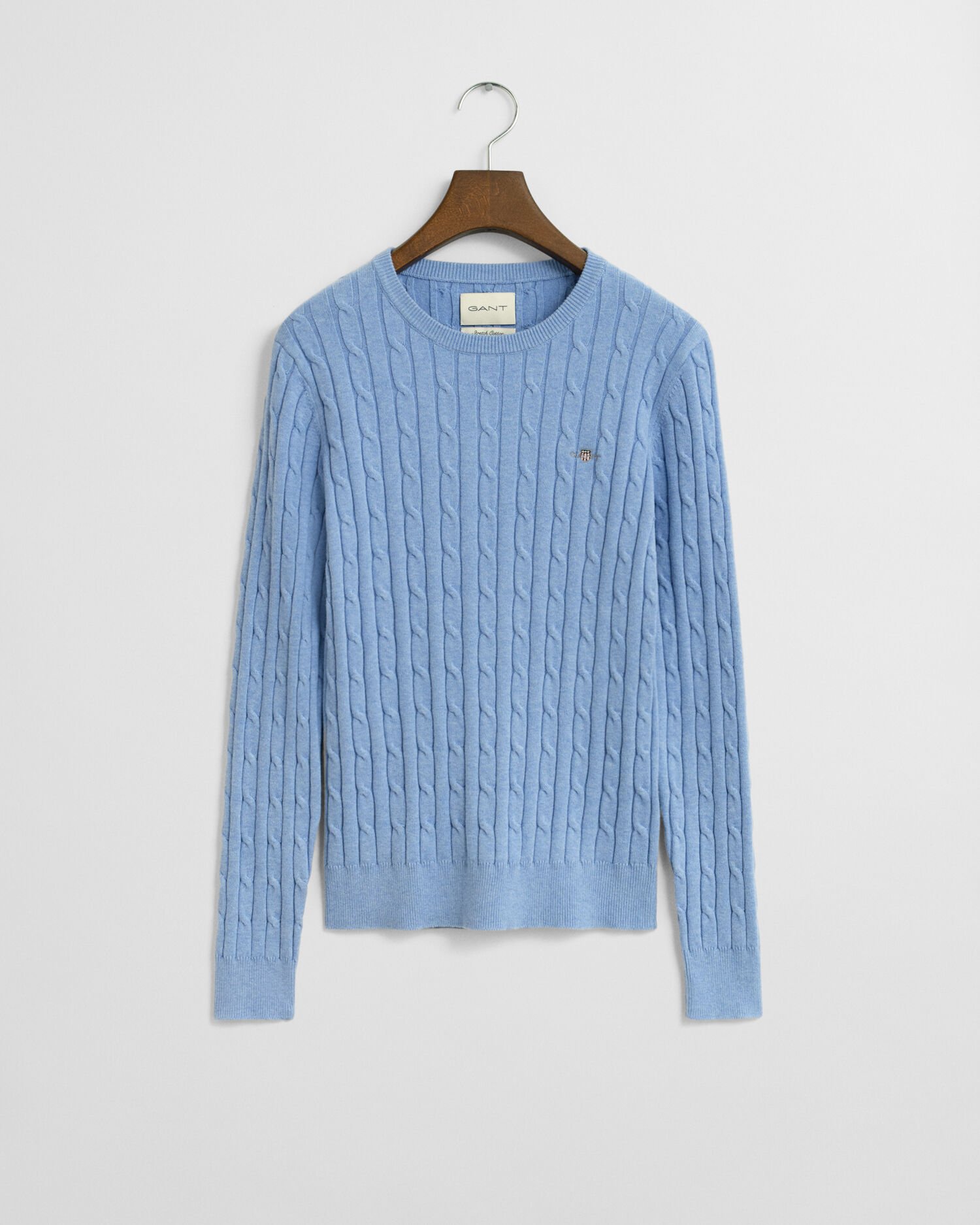 Jersey de cuello redondo y punto de ochos