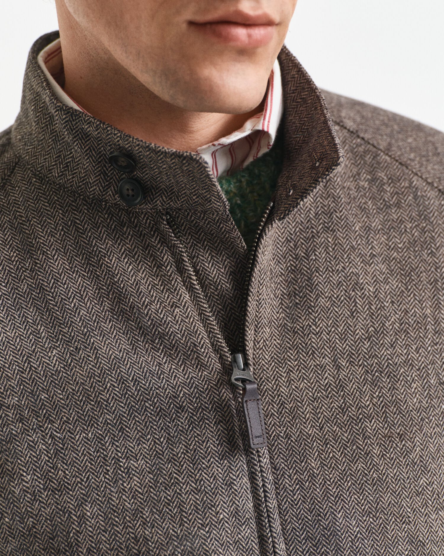 Cazadora Harrington en mezcla de lana