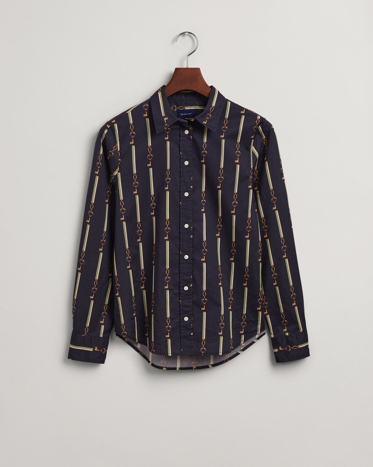 Camisa Regular Fit American Luxe en gasa de algodón