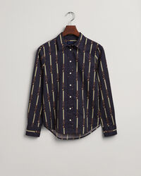 Camisa Regular Fit American Luxe en gasa de algodón