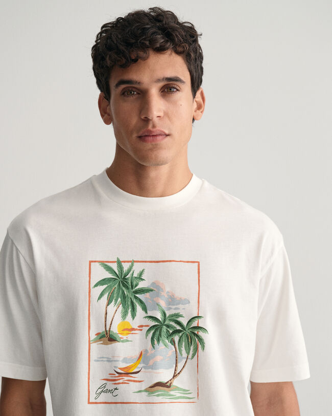 Camiseta Hawaiian Print