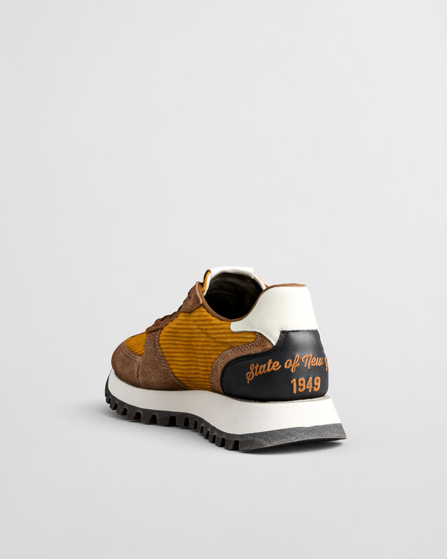 Zapatillas Caffay de pana y ante