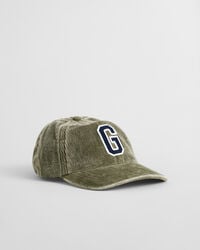 Gorra de pana lavada con insignia G