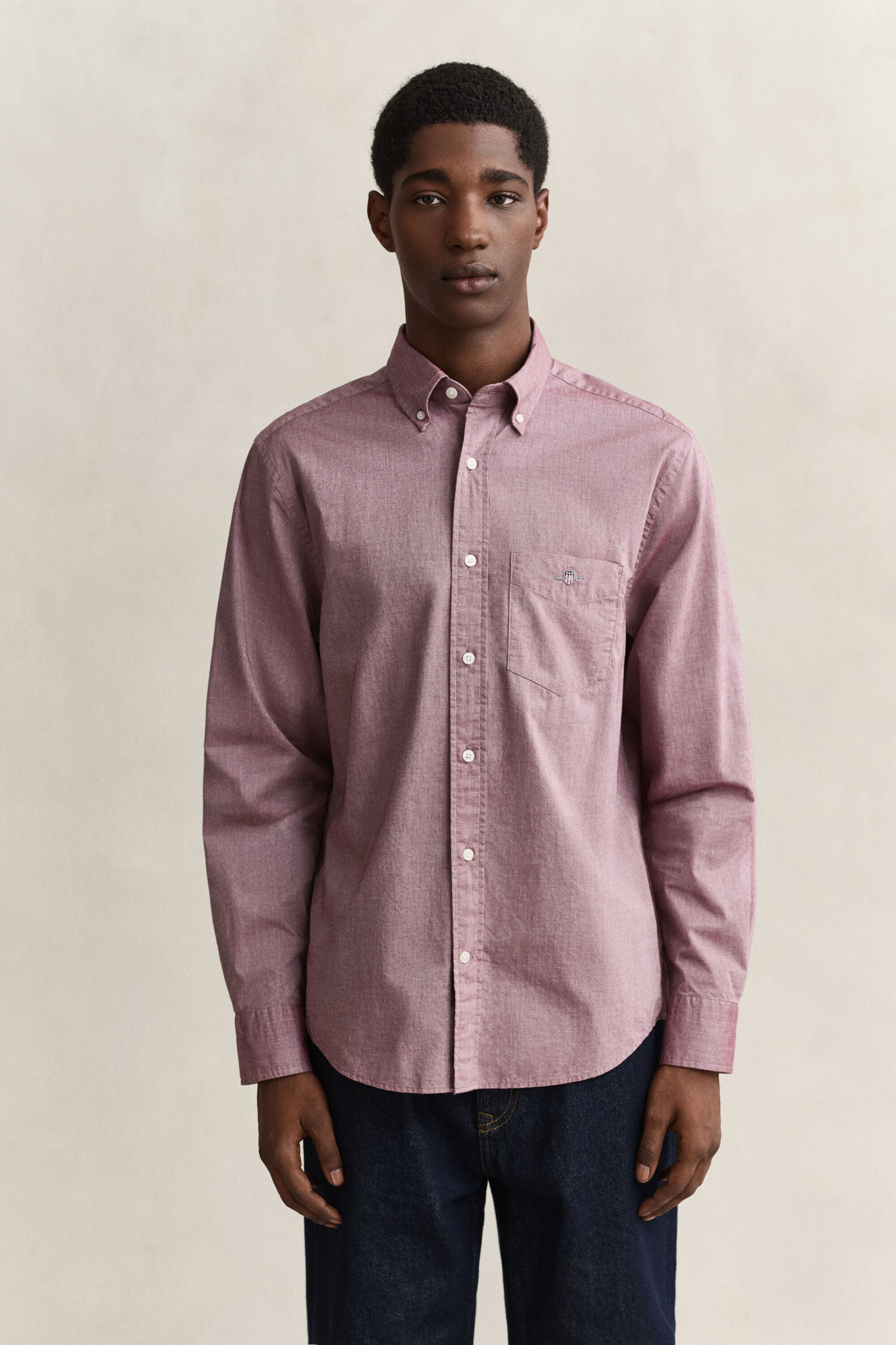 Camisa de popelina Regular Fit clásica