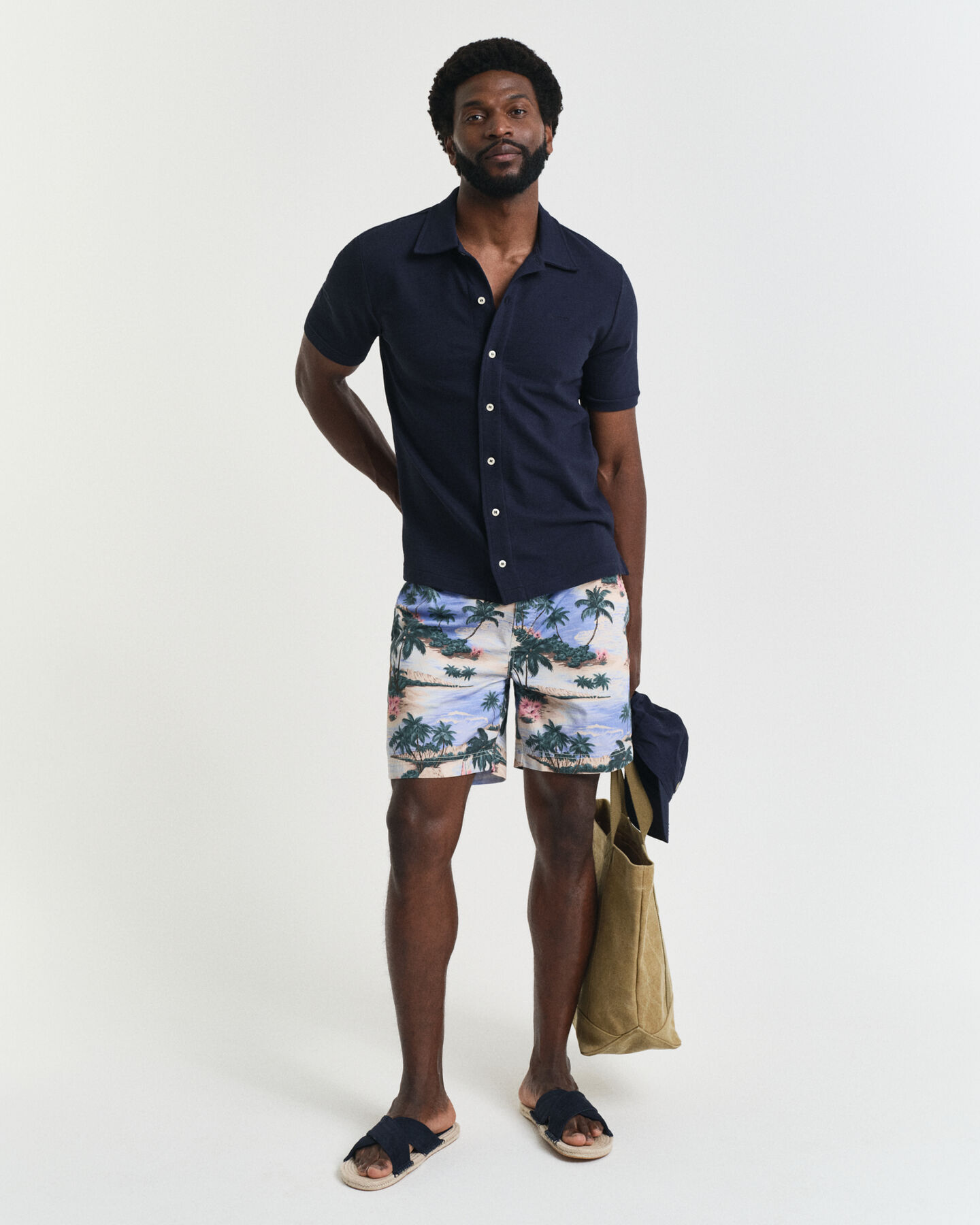 Camisa de manga corta con textura