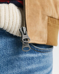 Cazadora Harrington de ante