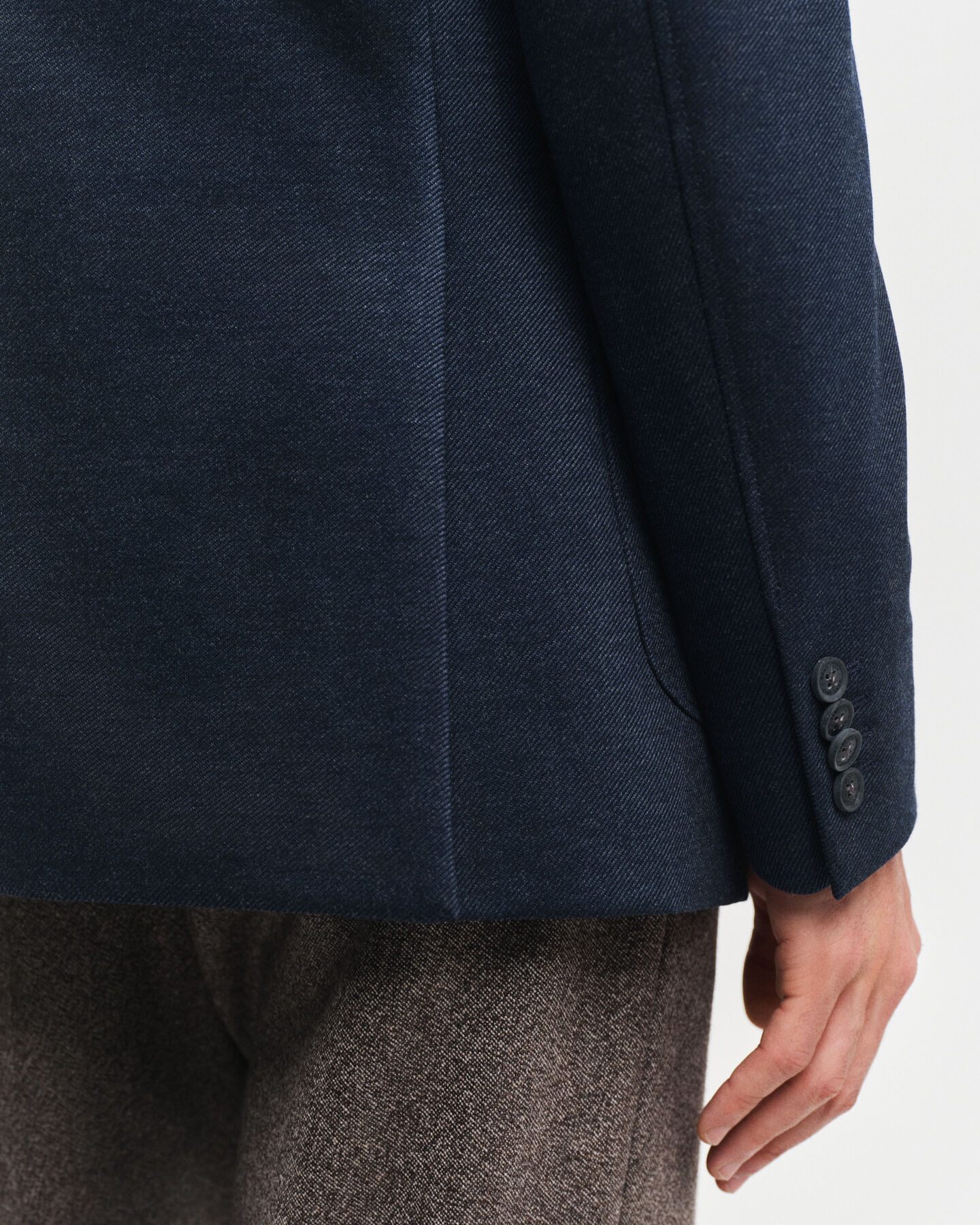 Americana de punto de sarga Two-Toned