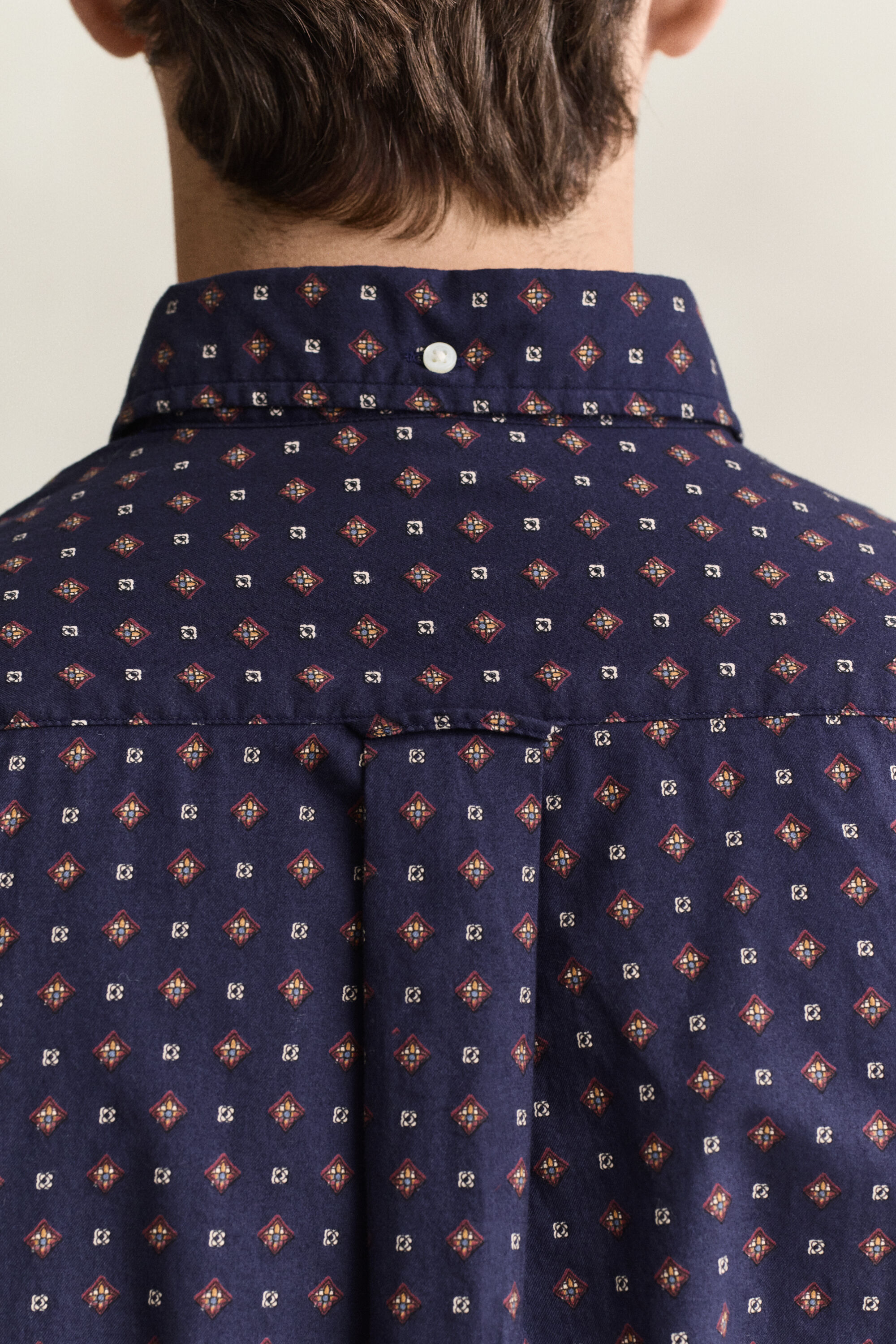 Camisa de sarga con estampado de cachemir