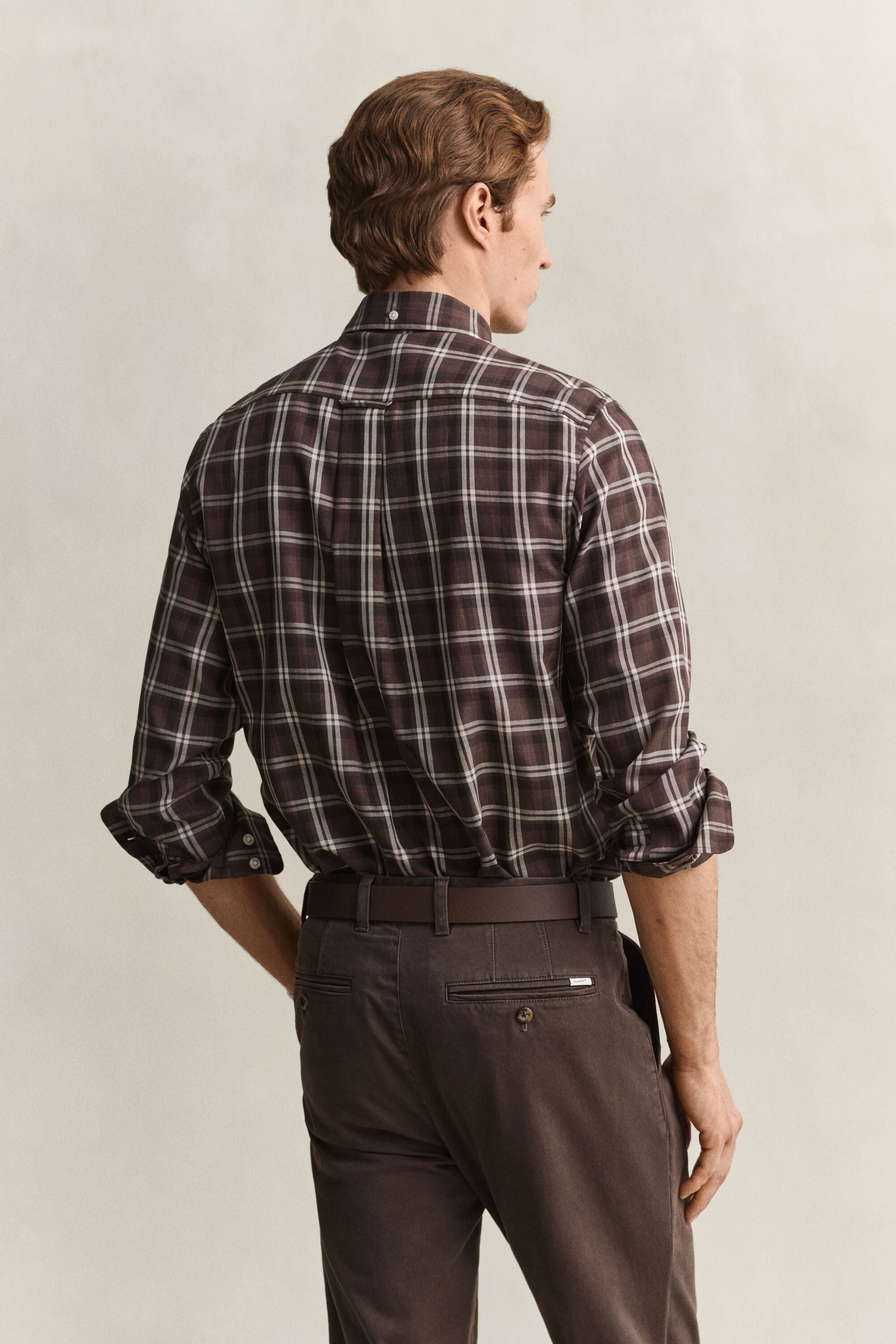 Camisa de sarga a cuadros