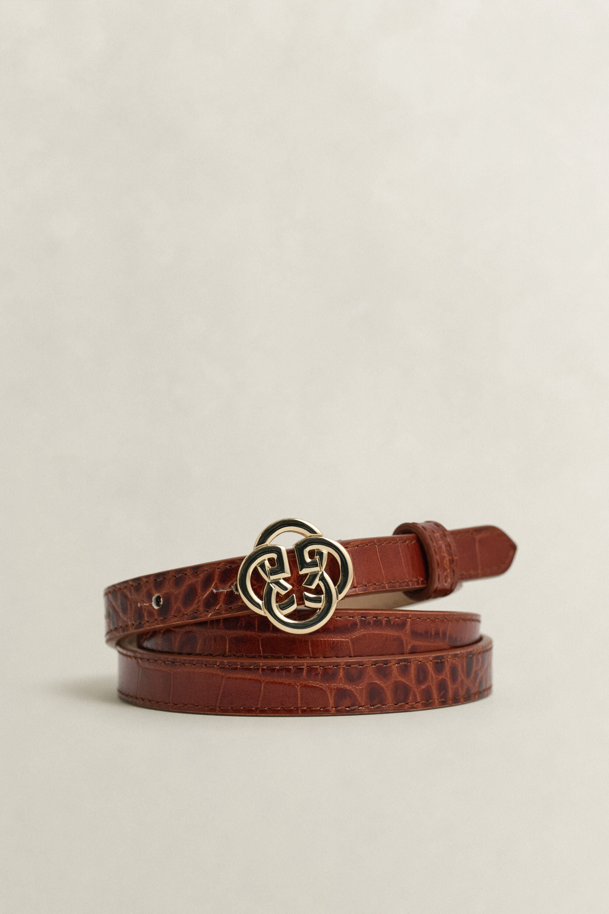 Cinturón Croc-Effect Monogram