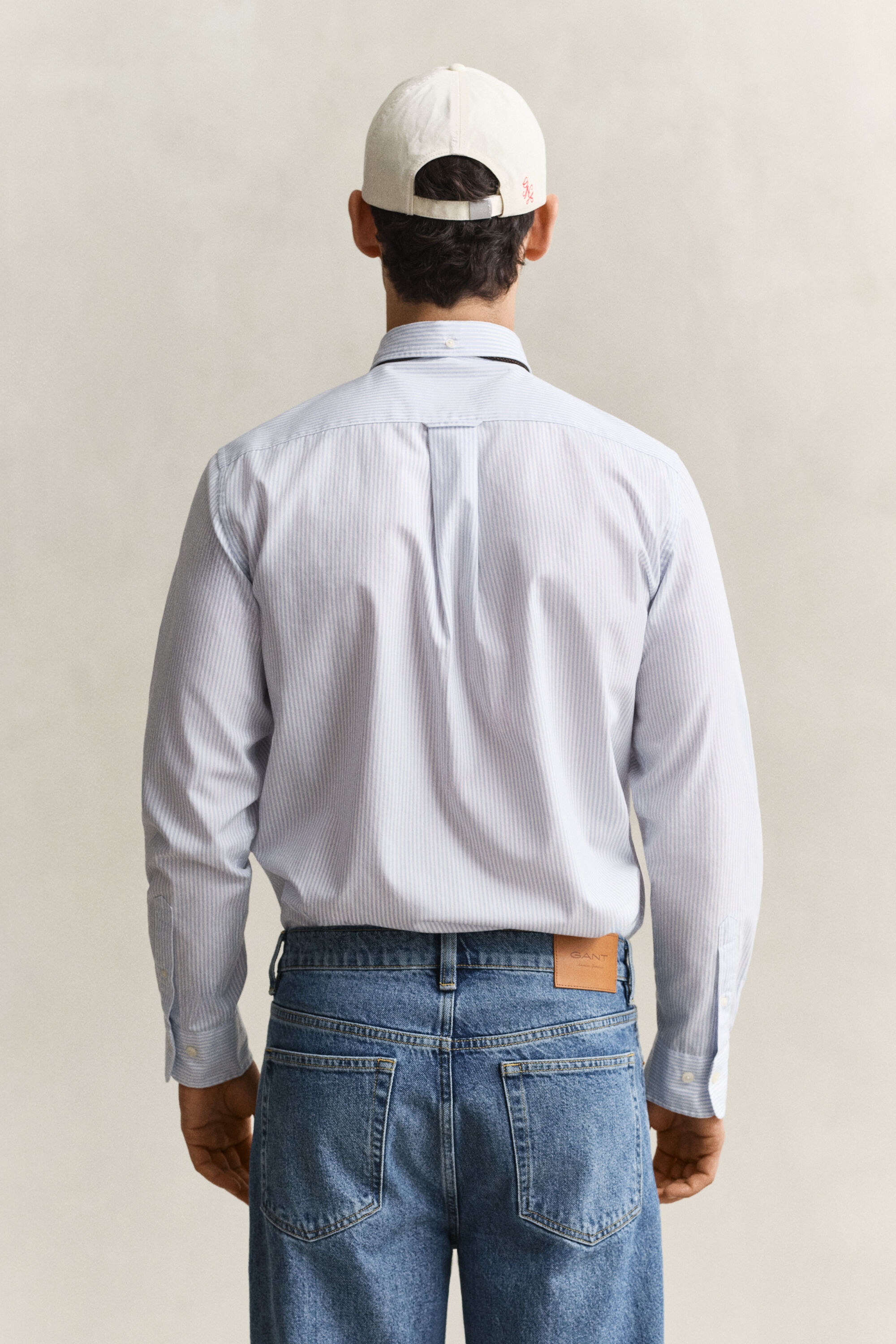 Camisa de popelina Regular Fit clásica de rayas