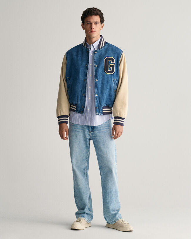 Camisa Oxford Relaxed Fit Heritage a rayas