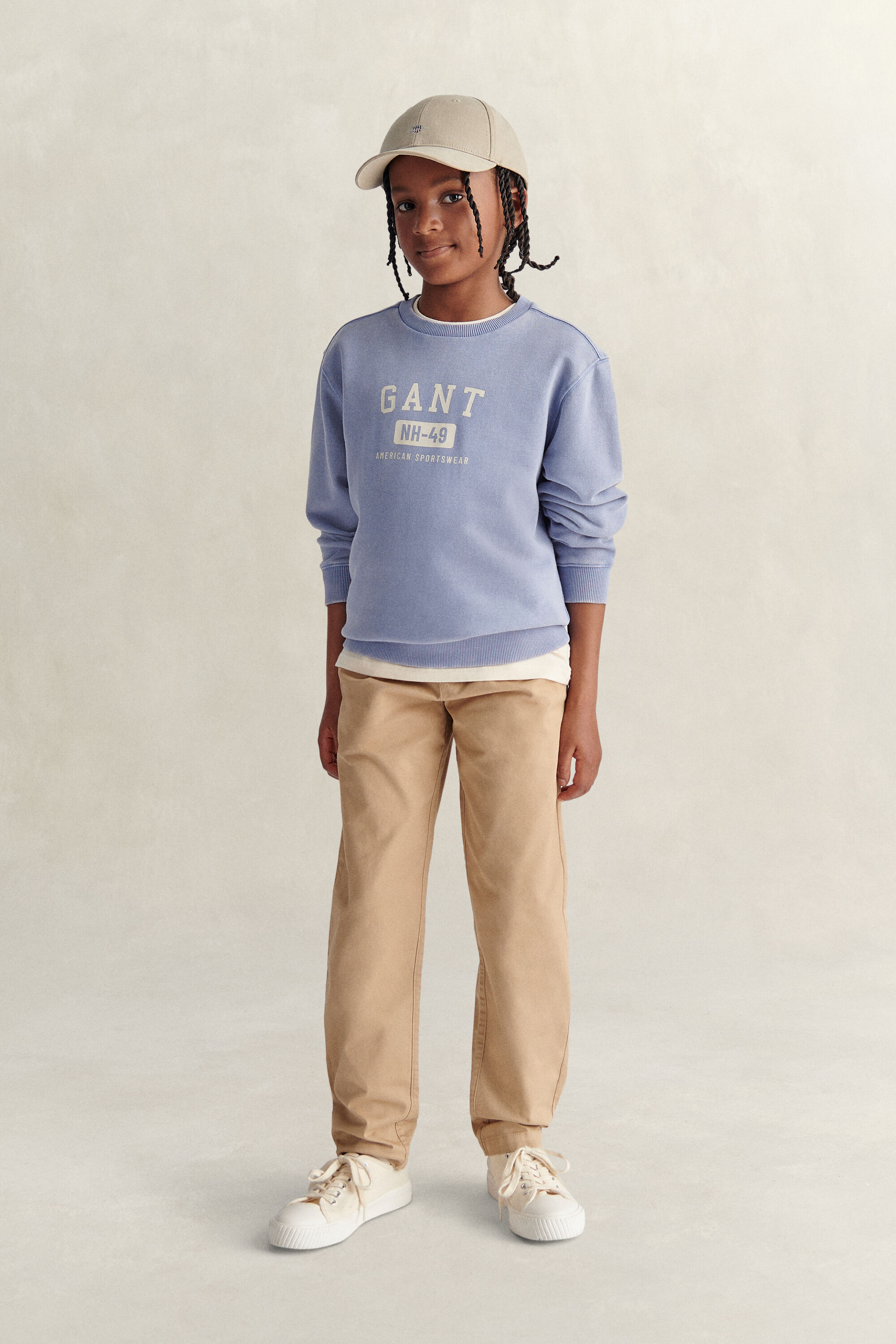 Pantalones chinos con cordón ajustable Teen Boys