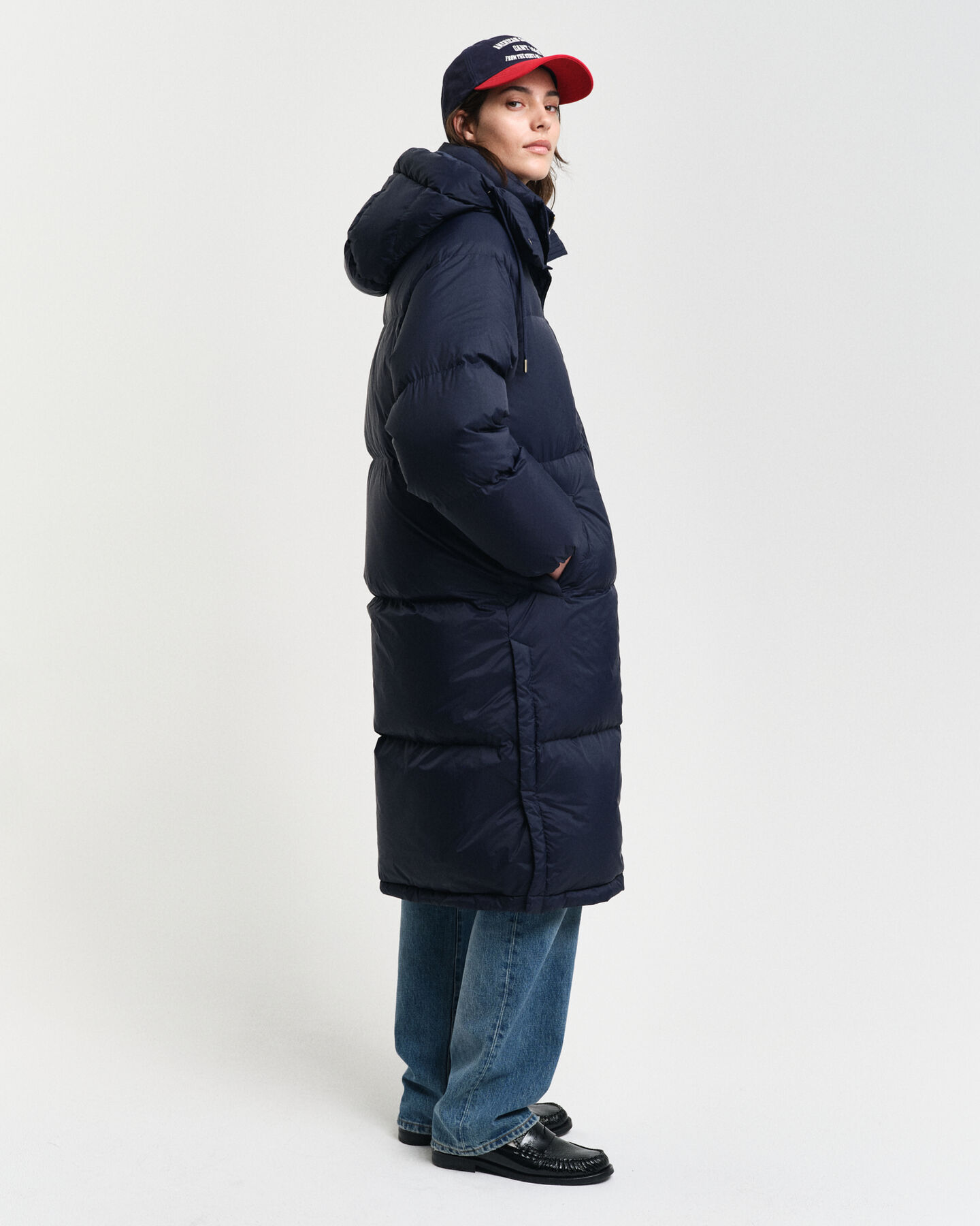Abrigo de plumón de largo completo