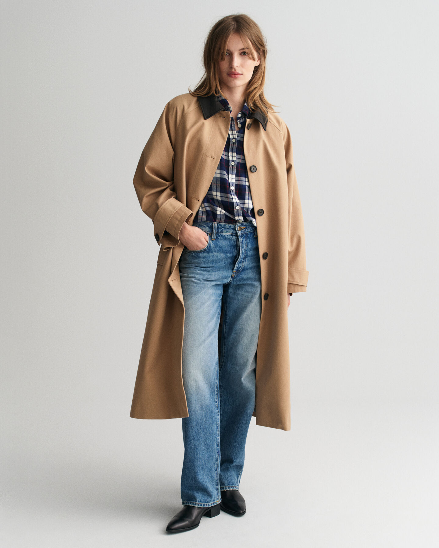 Camisa Relaxed Fit de franela a cuadros