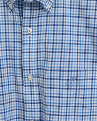 Camisa Regular Fit de manga corta en velarte a cuadros Vichy en tres colores