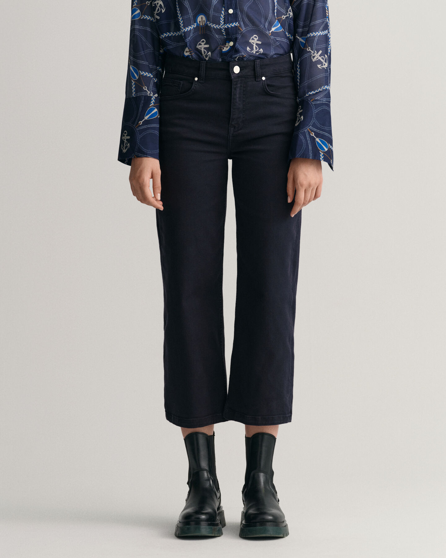 Vaqueros tobilleros anchos Color