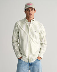 Camisa Regular Fit de popelina a rayas anchas