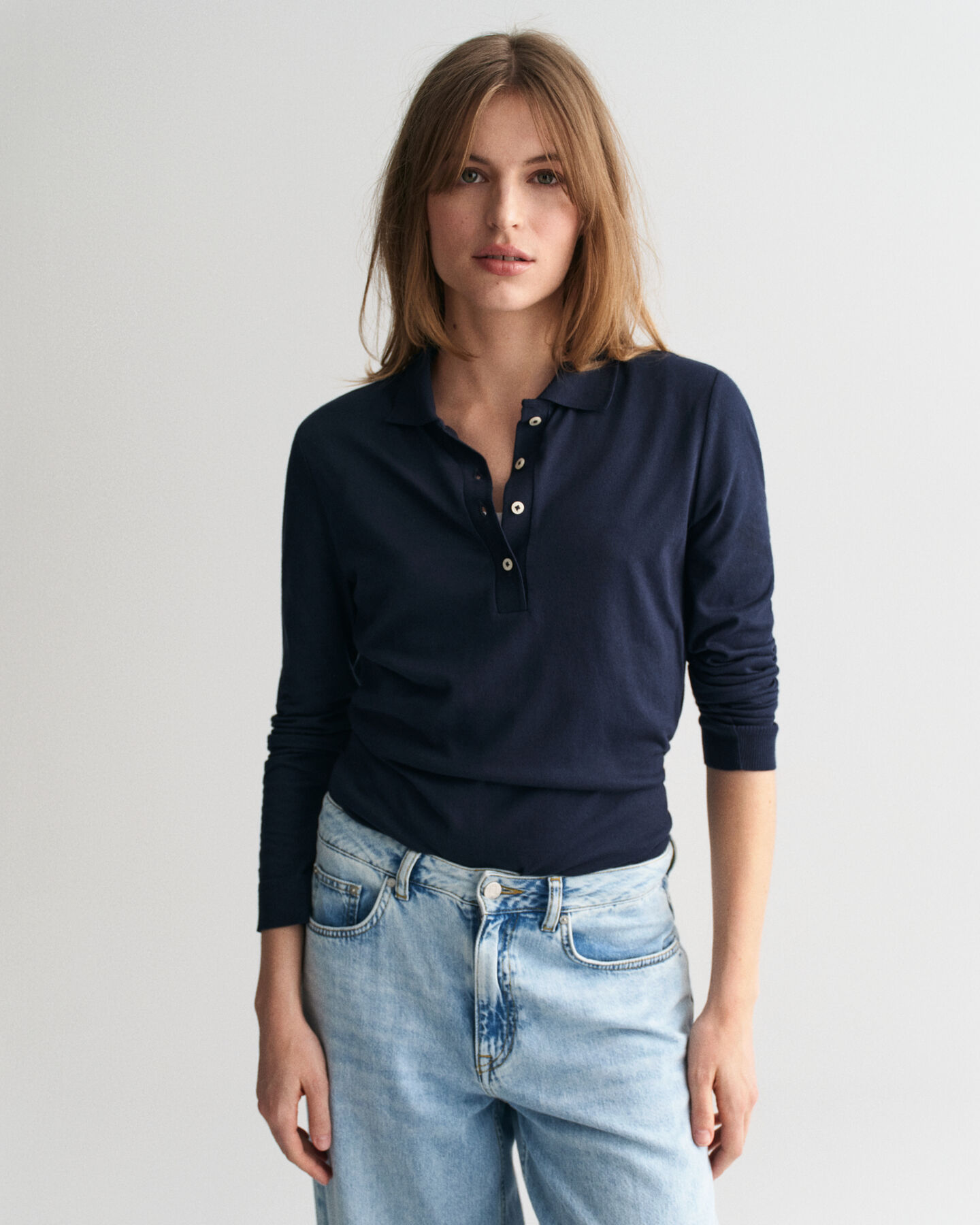 Polo de manga larga sin costuras