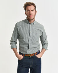 Camisa Regular Fit clásica de popelina a rayas