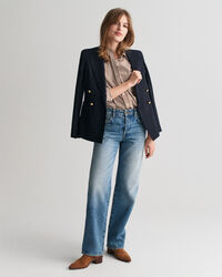 Camisa Regular Fit clásica de popelina a rayas