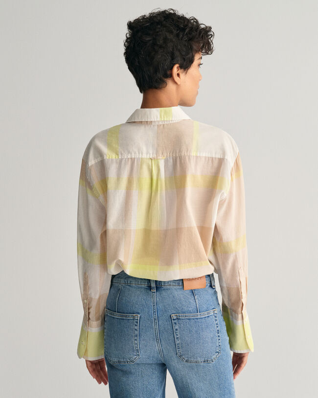 Camisa Relaxed Fit de cuadros Madras