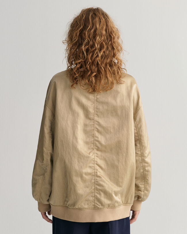 Cazadora bomber satinada